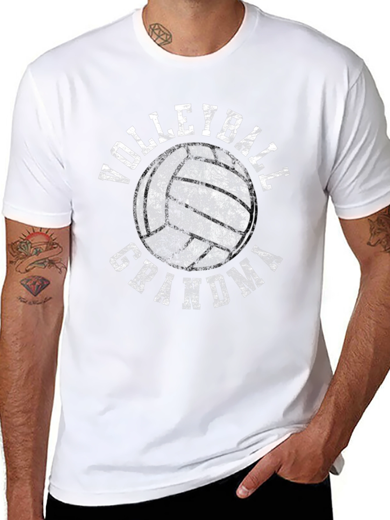 Volleyball Grandma Graphic T-Shirt
