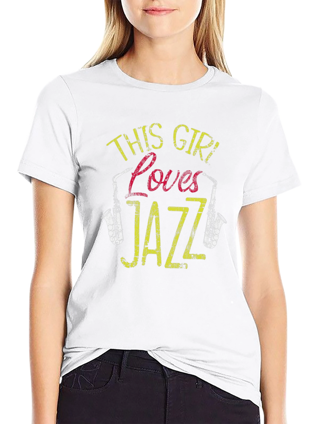 This Girl Loves Jazz T-Shirt - Musical Graphic Tee