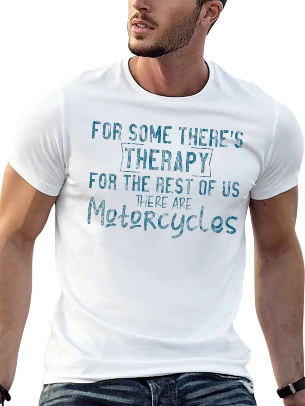 Motorcycle Therapy Graphic T-Shirt