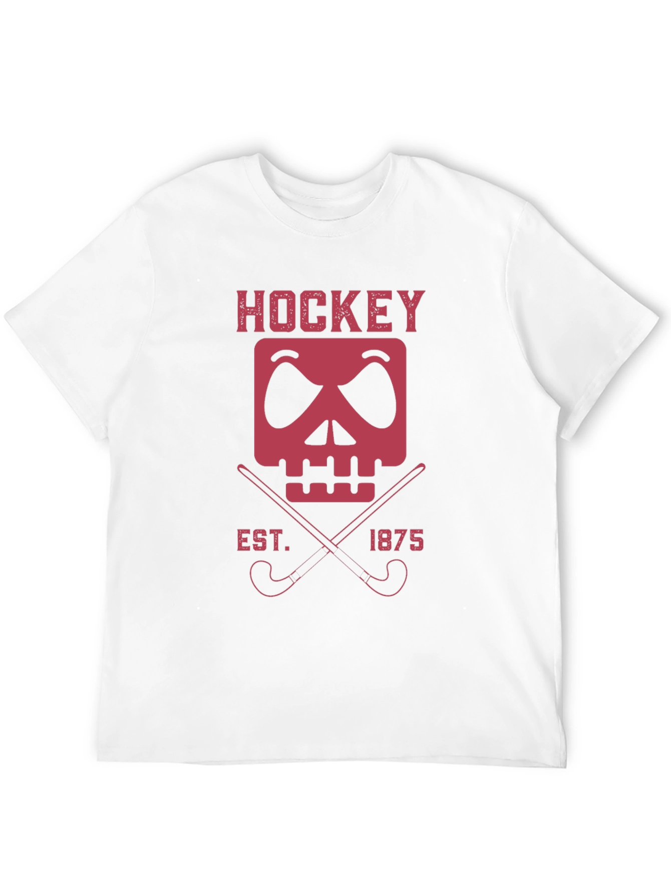 Hockey Skull & Sticks Graphic Tee