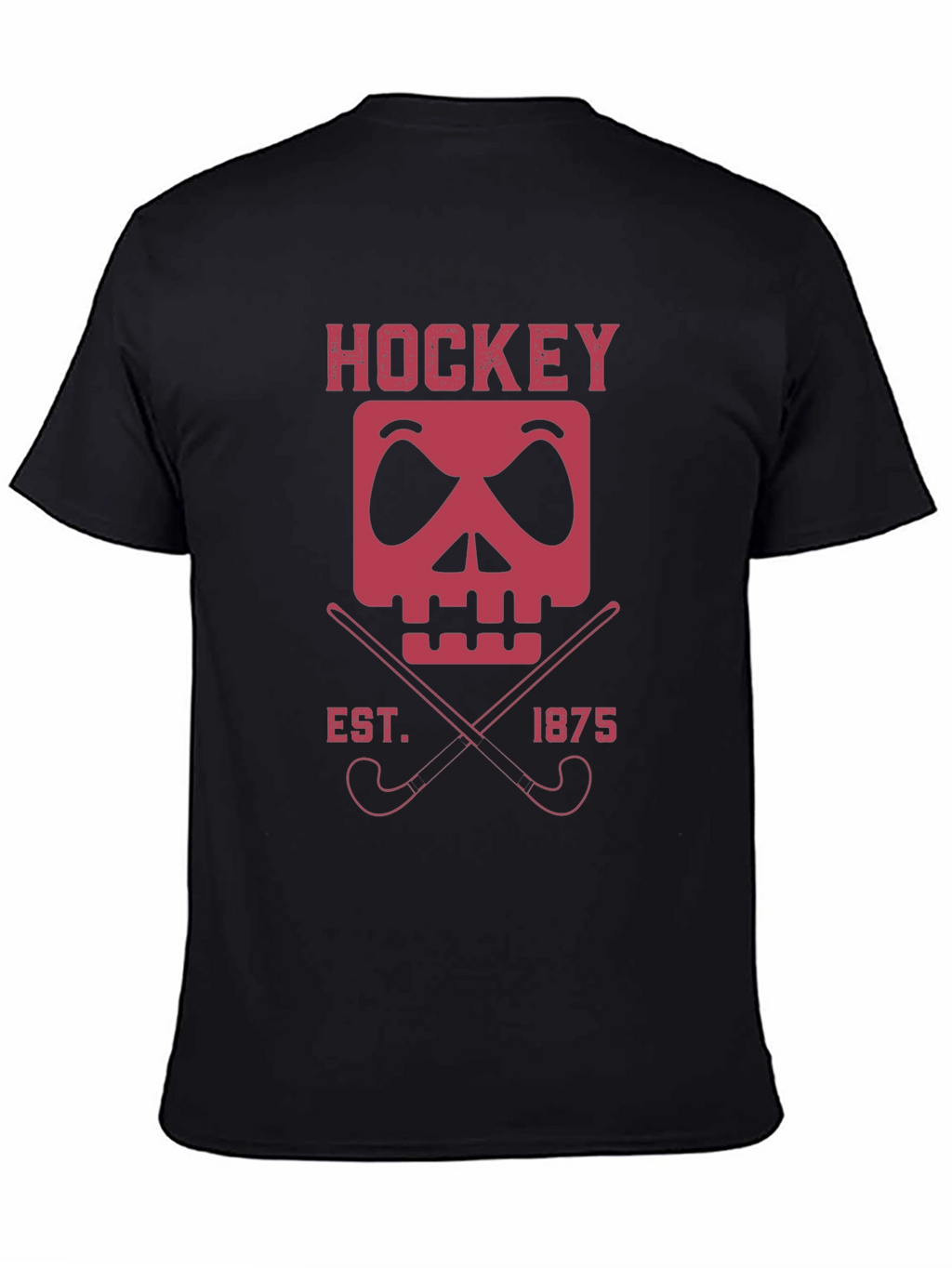 Hockey Skull & Sticks Graphic Tee