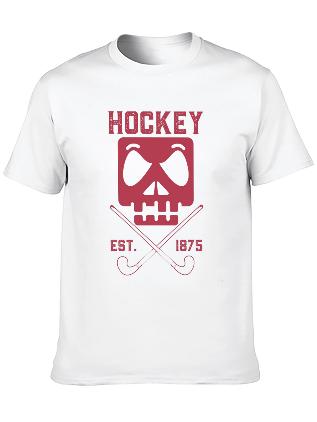 Hockey Skull & Sticks Graphic Tee