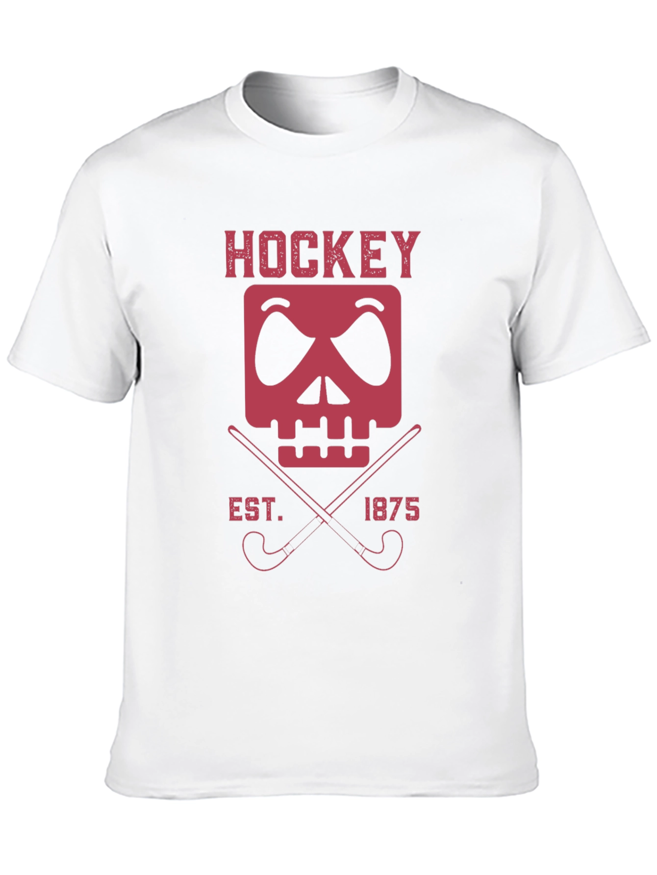 Hockey Skull & Sticks Graphic Tee