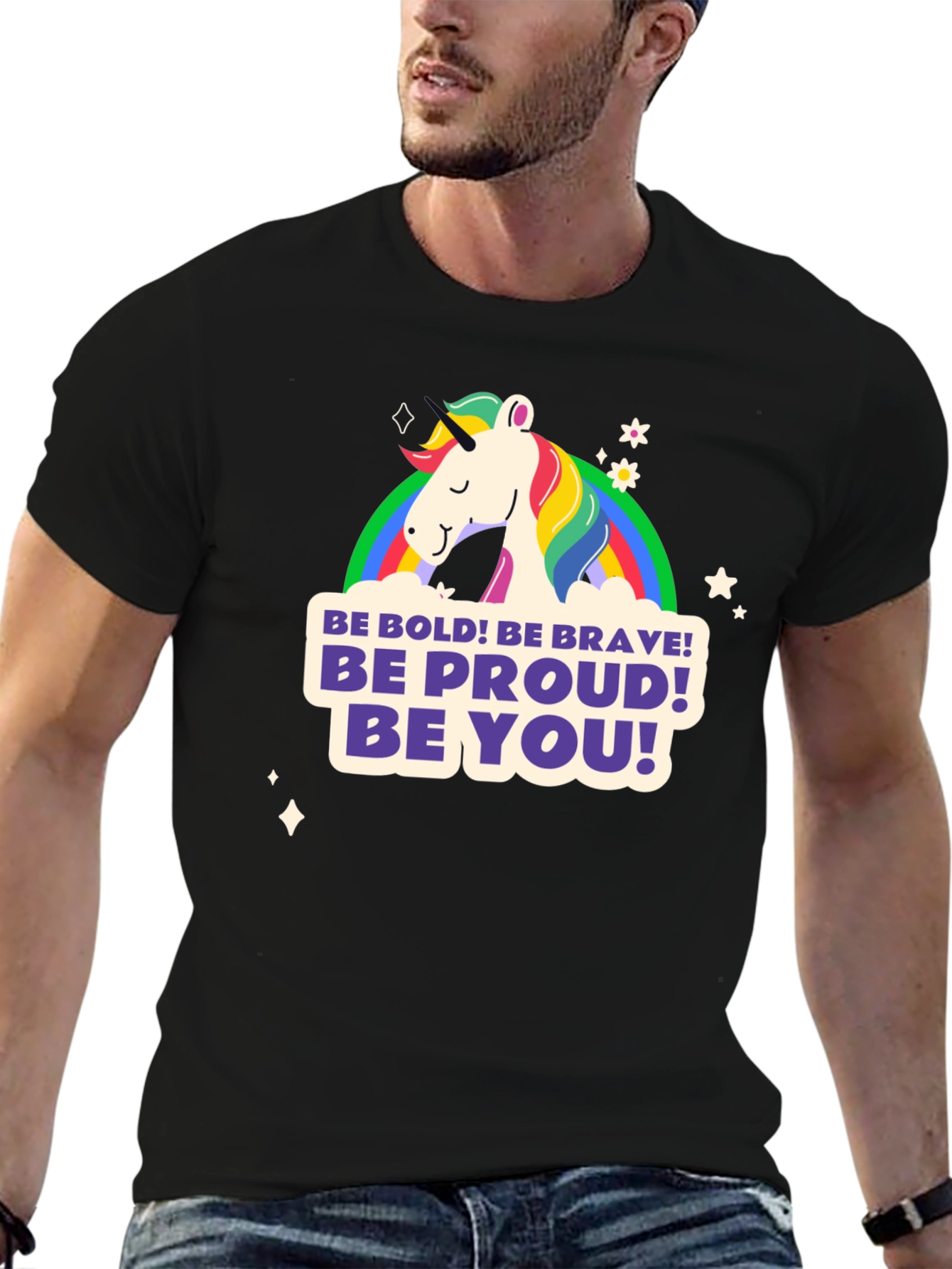 Be You Unicorn Graphic Tee - Bold Brave Proud!