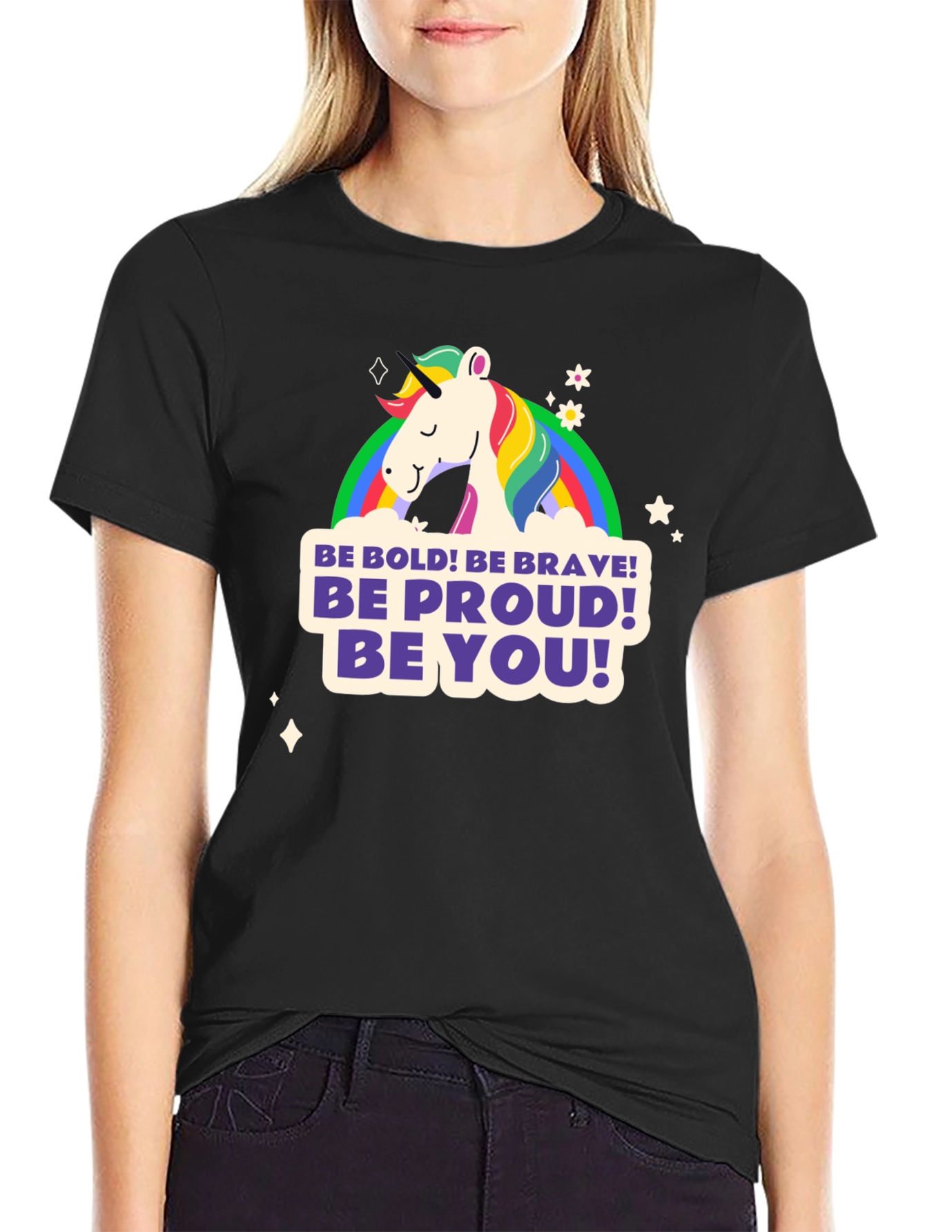 Be You Unicorn Graphic Tee - Bold Brave Proud!