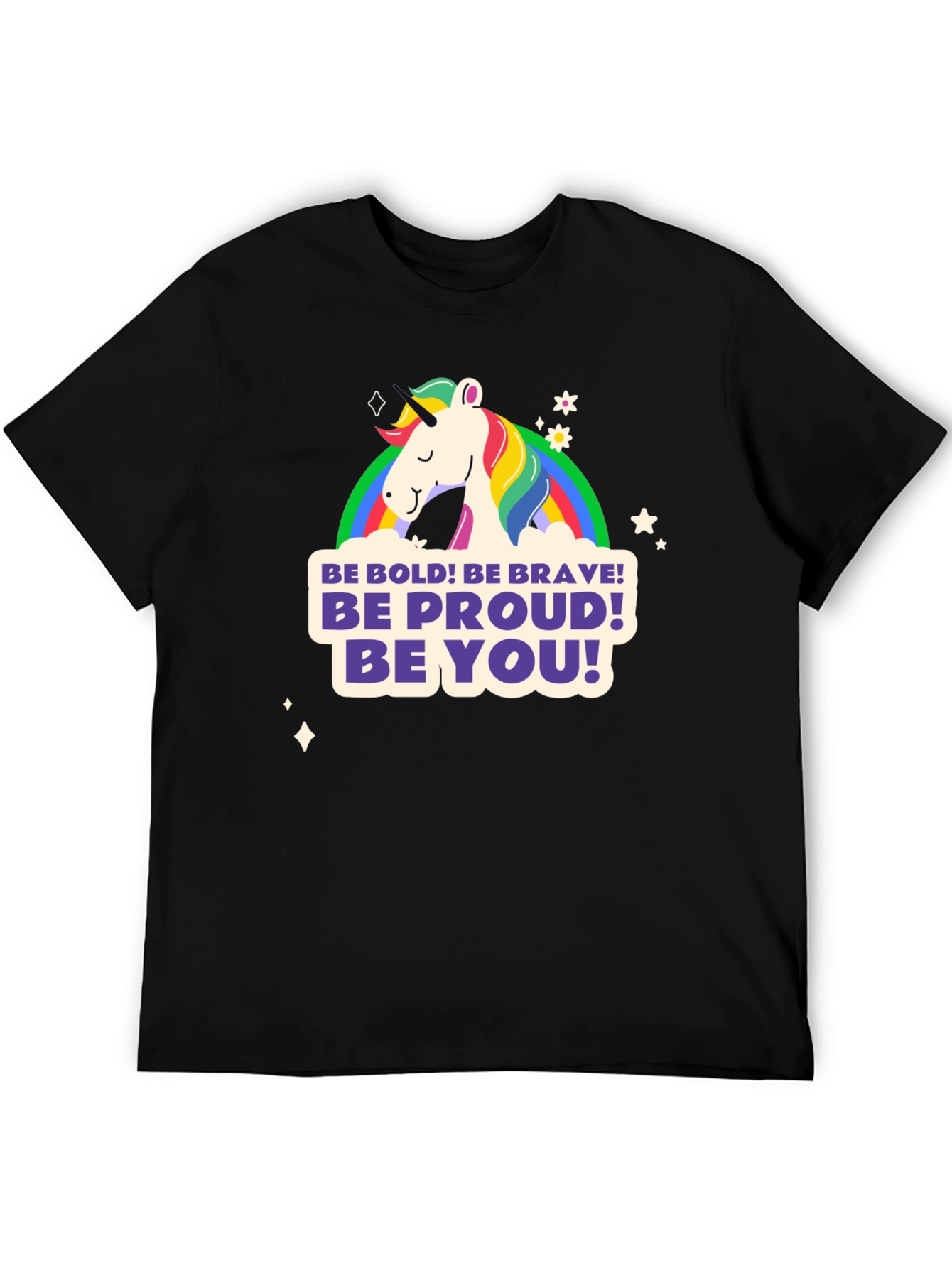 Be You Unicorn Graphic Tee - Bold Brave Proud!