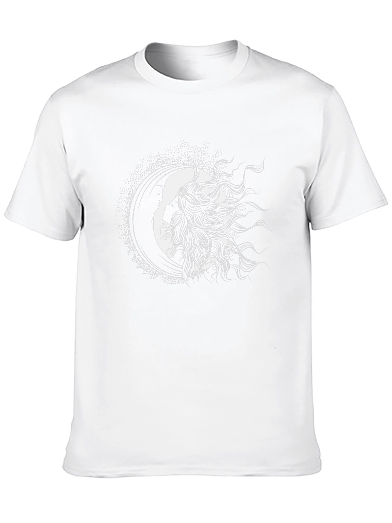 Celestial Silhouette Tee - Sun & Moon Graphic