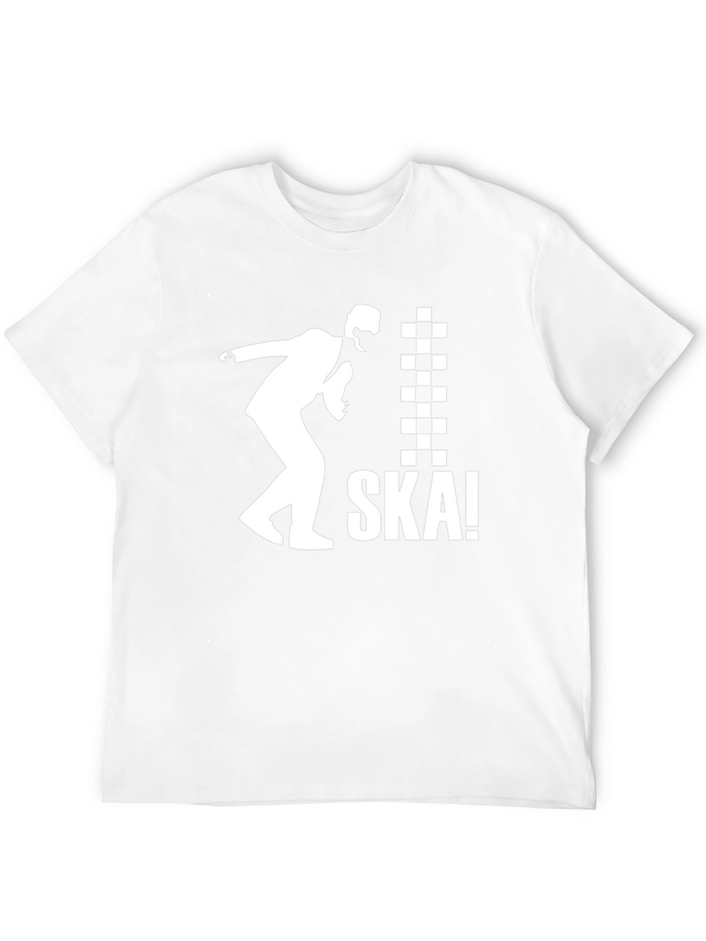 SKA! T-Shirt - Black & White Ska Dancing Design