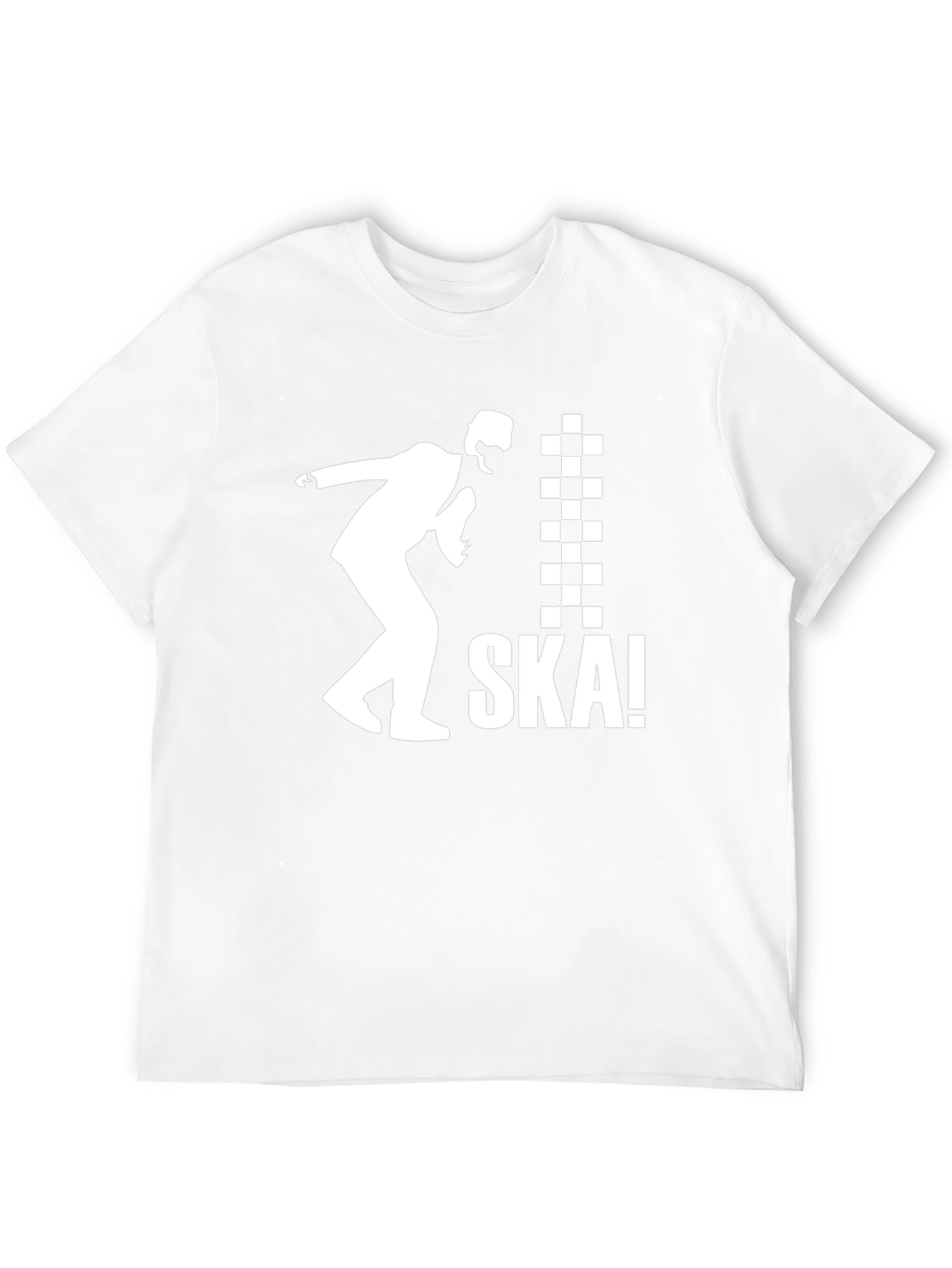 SKA! T-Shirt - Black & White Ska Dancing Design