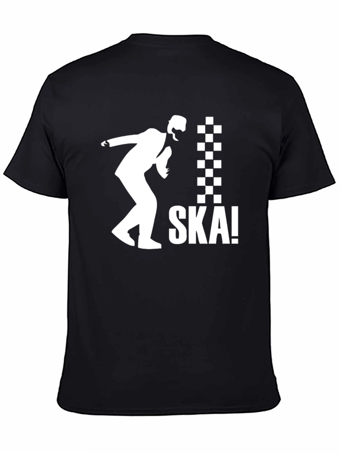 SKA! T-Shirt - Black & White Ska Dancing Design
