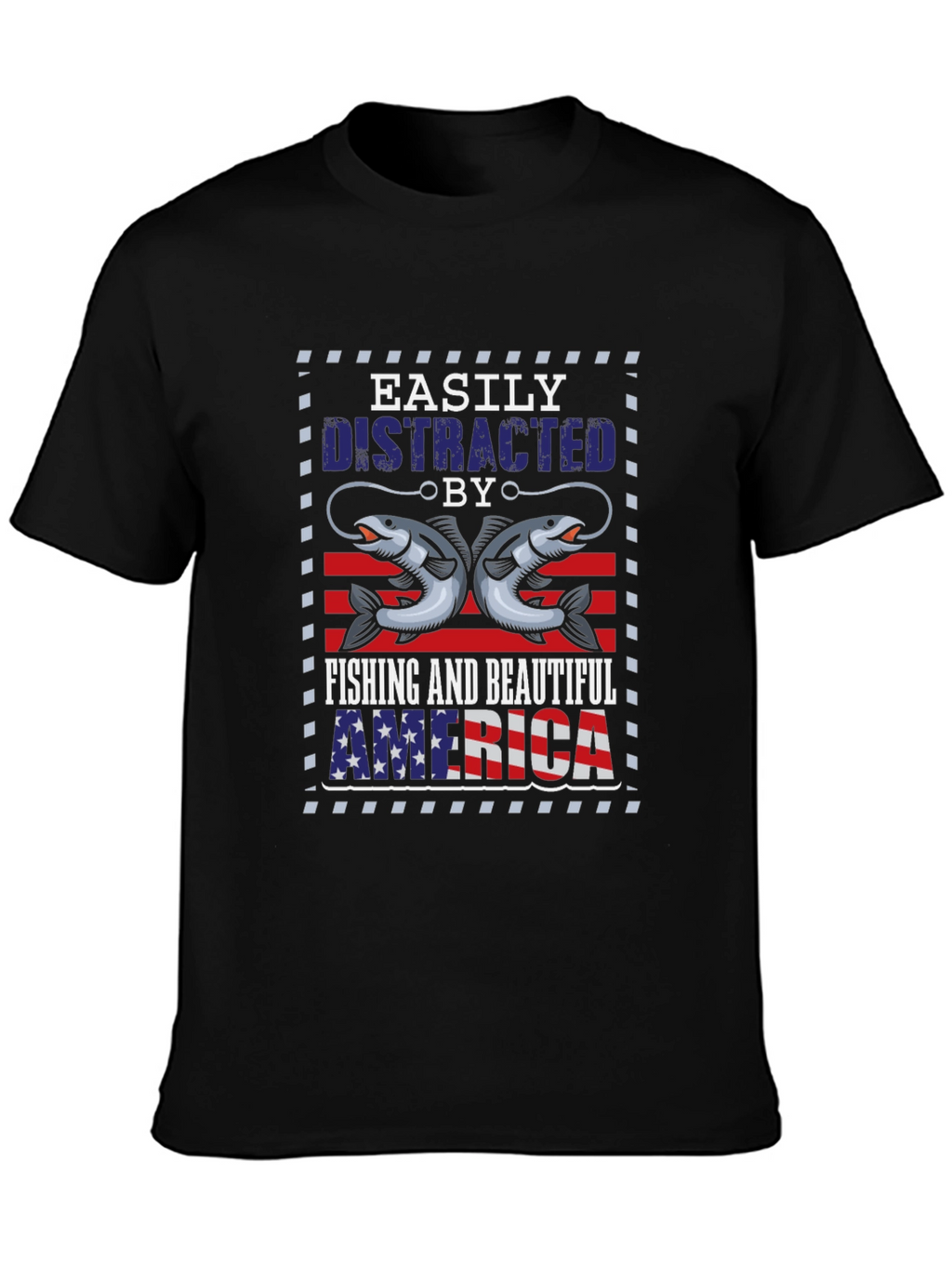 Fishing & America Graphic Tee