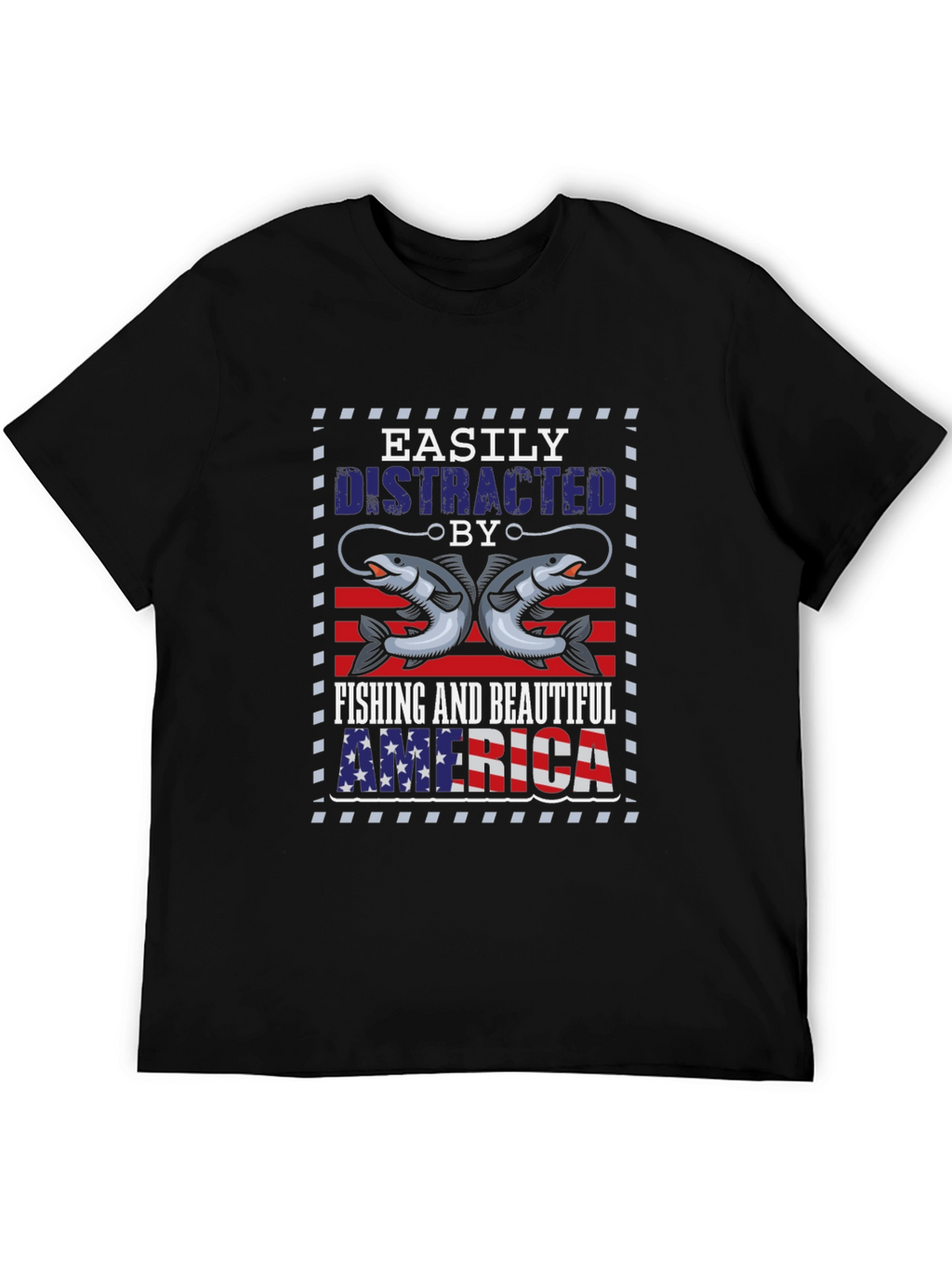 Fishing & America Graphic Tee