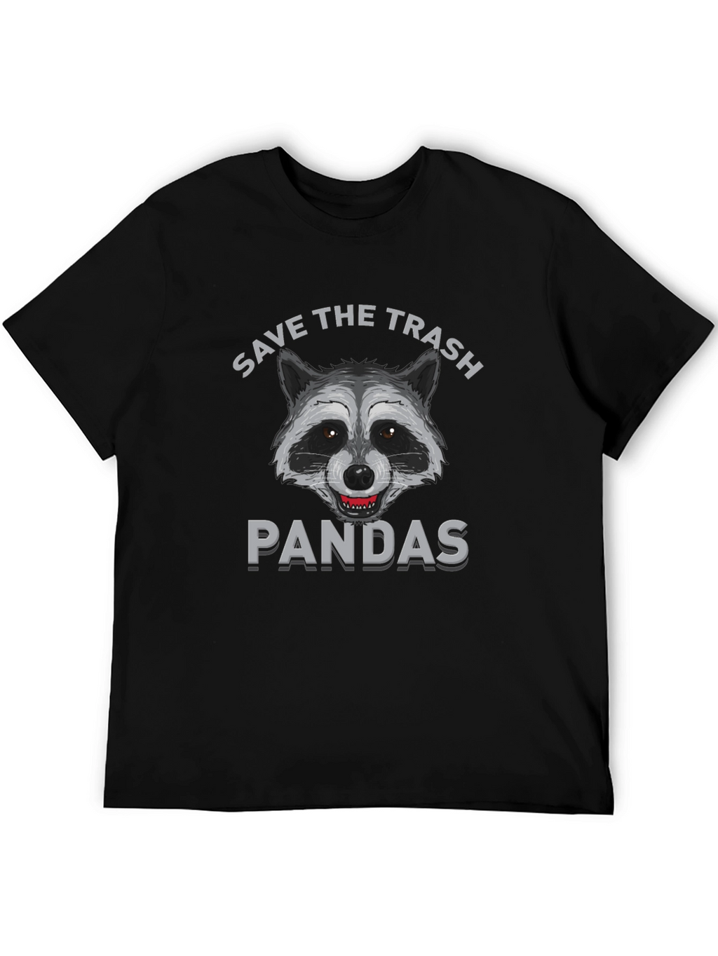 Save the Trash Pandas Funny Raccoon Graphic T-Shirt