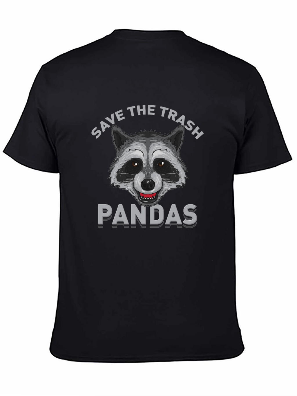 Save the Trash Pandas Funny Raccoon Graphic T-Shirt