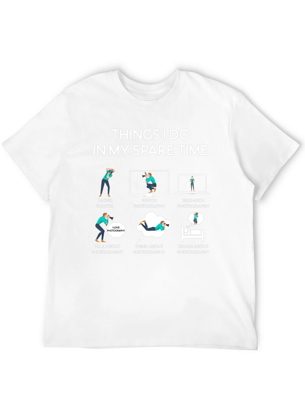Photographers Spare Time T-Shirt - Photography Hobby Tee