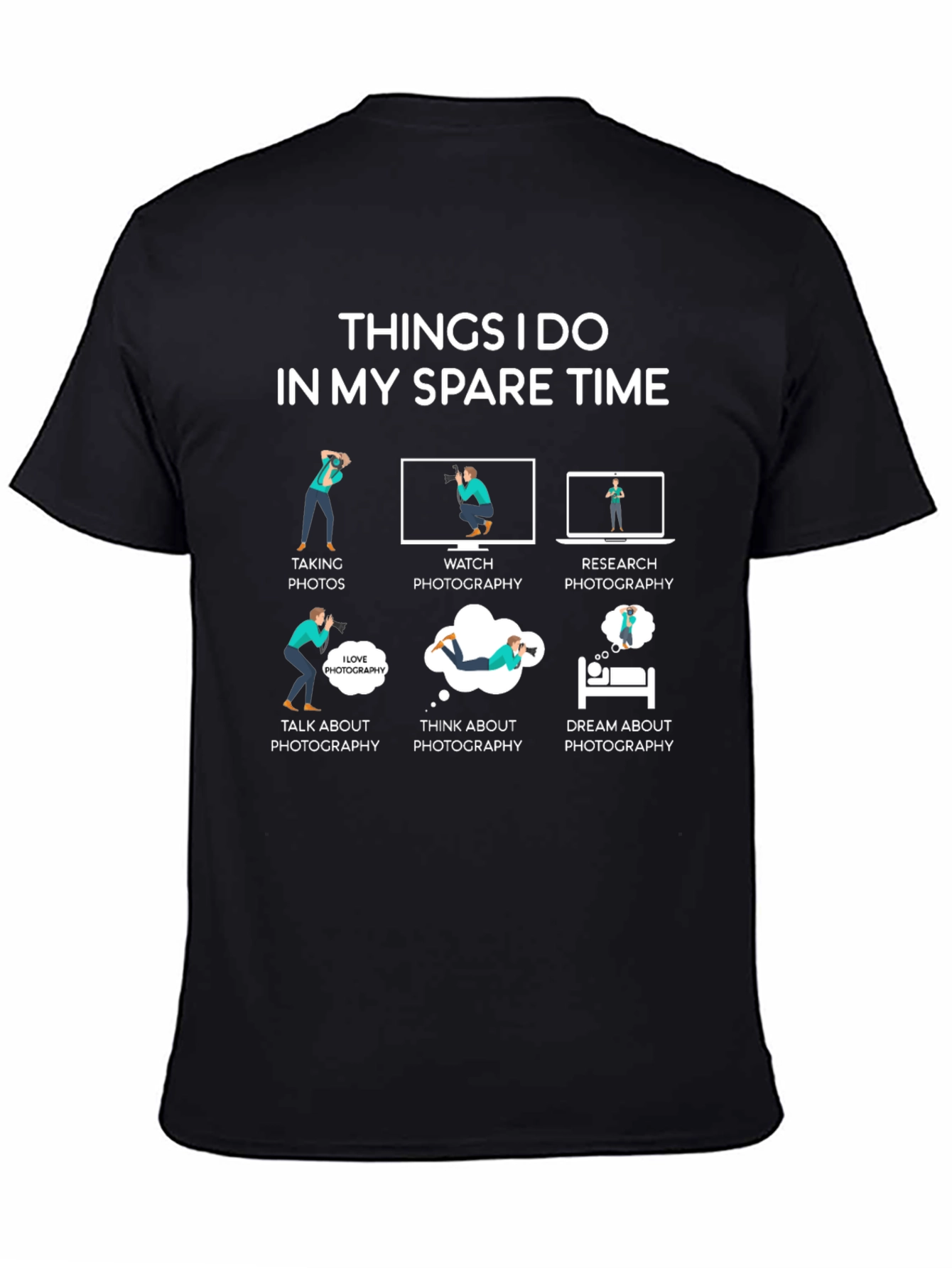 Photographers Spare Time T-Shirt - Photography Hobby Tee