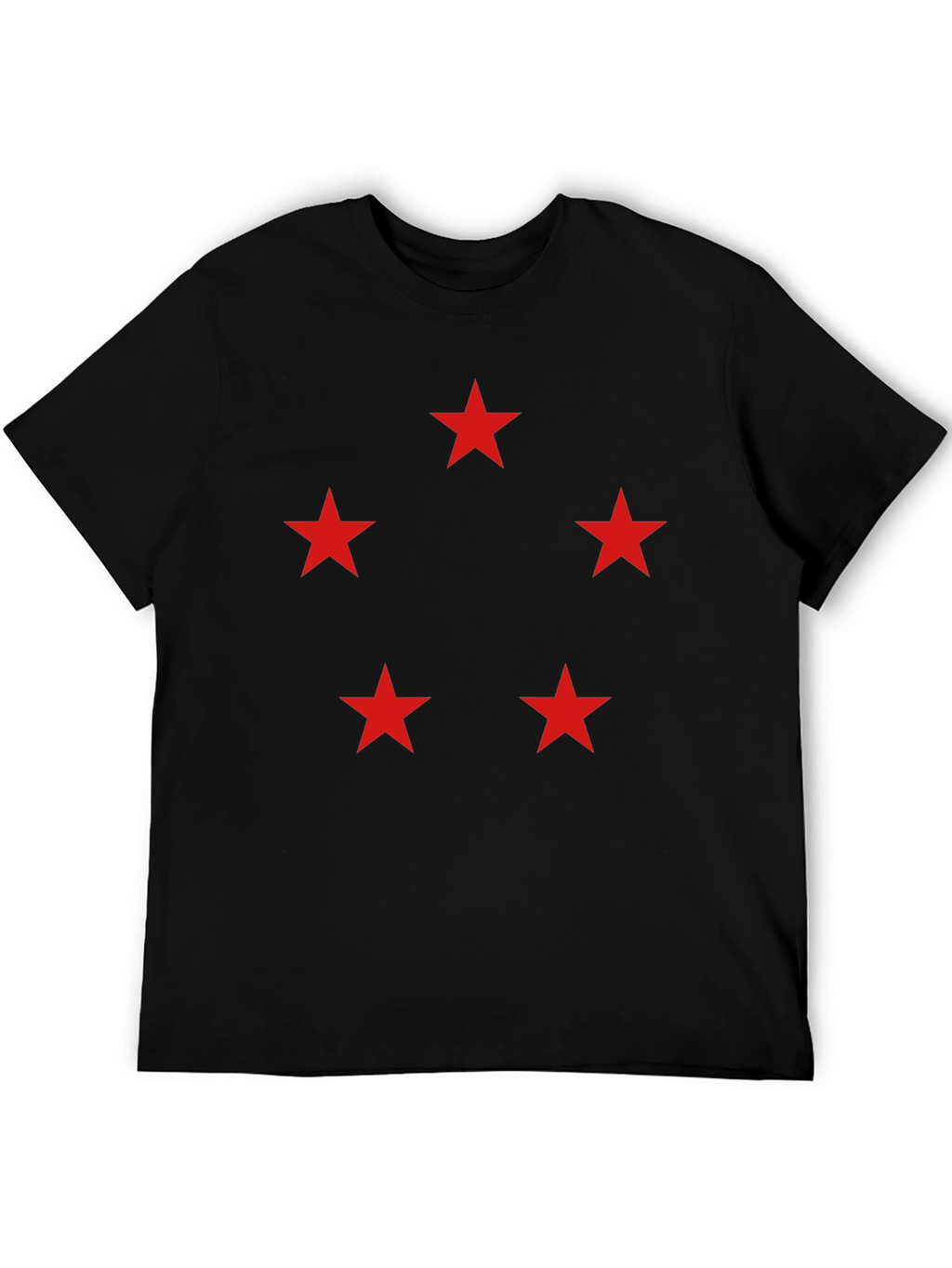 Five Star Crew Neck T-Shirt - Black