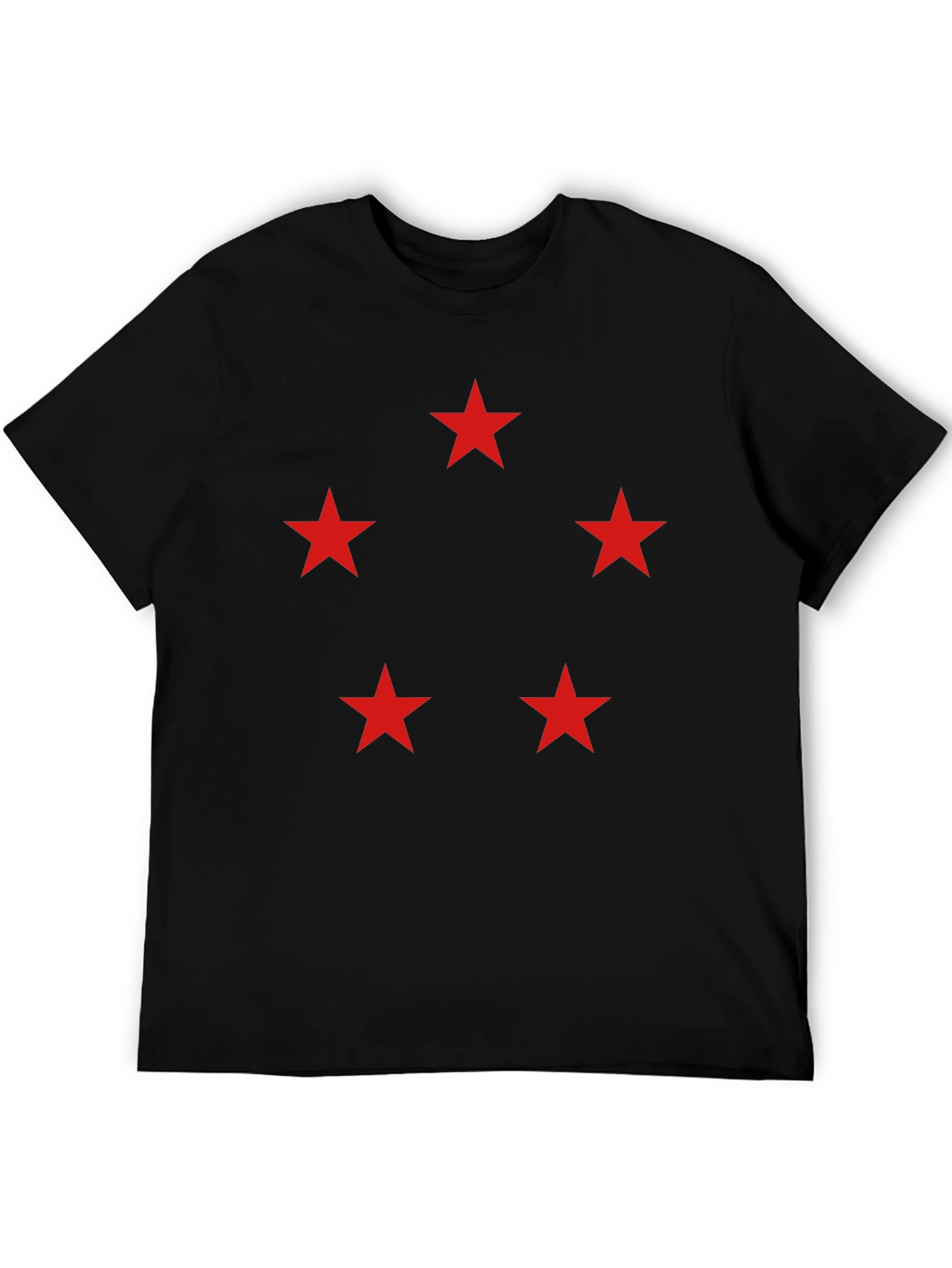 Five Star Crew Neck T-Shirt - Black