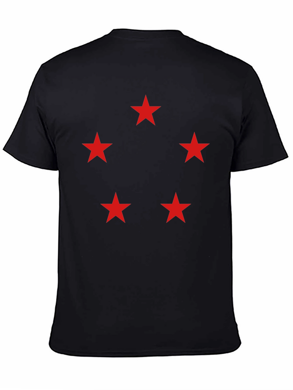 Five Star Crew Neck T-Shirt - Black