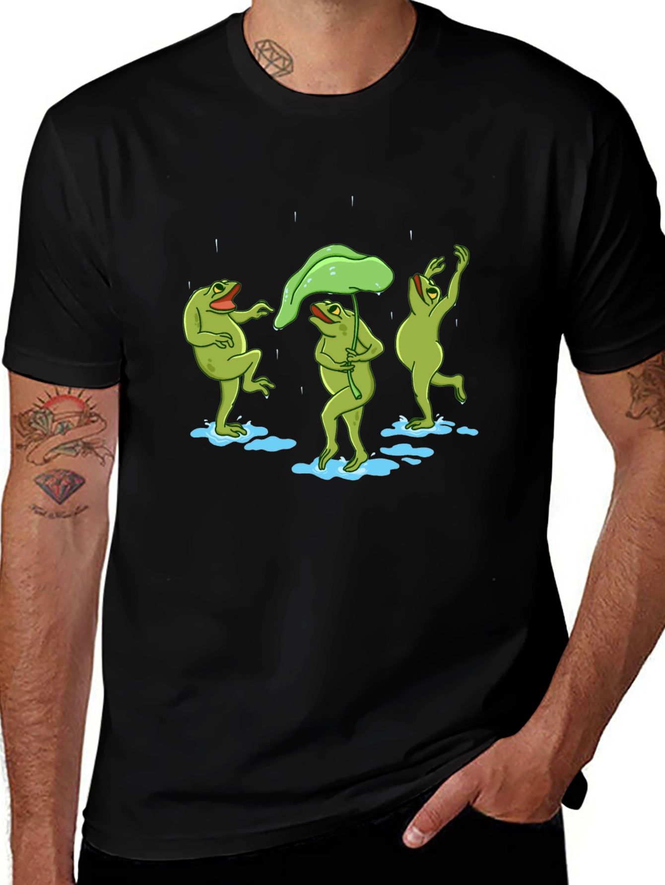 Frogs Dancing in the Rain T-Shirt