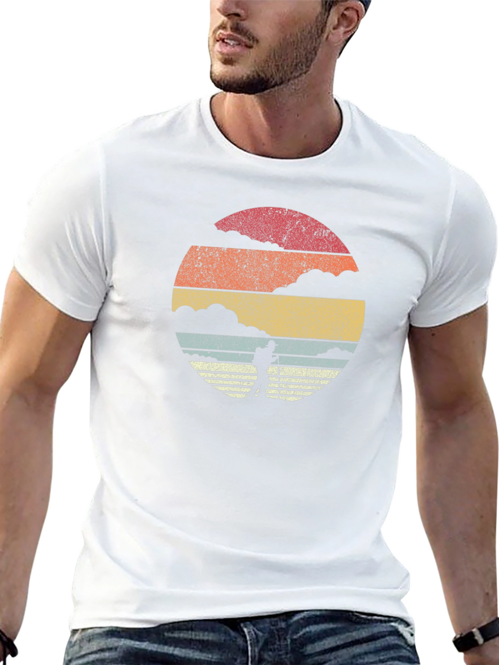 Retro Hiker Silhouette T-Shirt