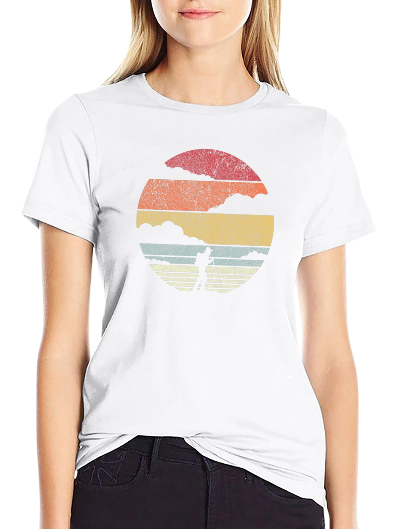 Retro Hiker Silhouette T-Shirt