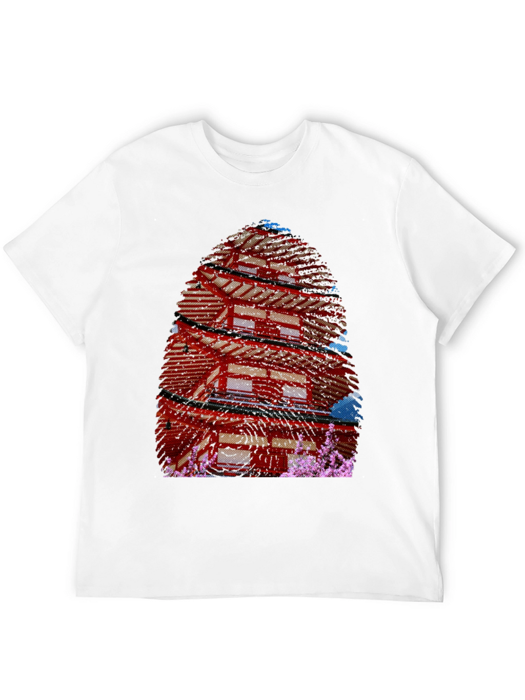 Japanese Pagoda T-Shirt - Black Graphic Tee