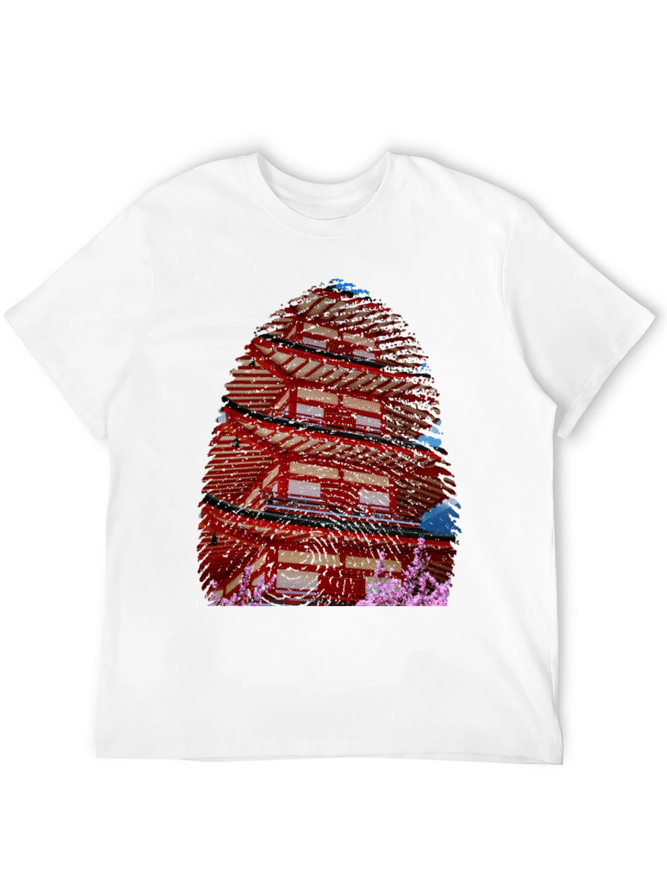 Japanese Pagoda T-Shirt - Black Graphic Tee