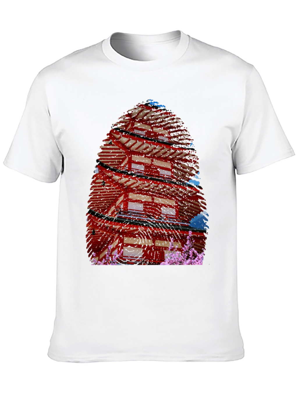 Japanese Pagoda T-Shirt - Black Graphic Tee