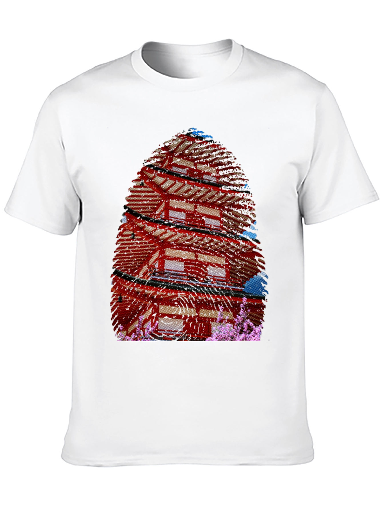 Japanese Pagoda T-Shirt - Black Graphic Tee