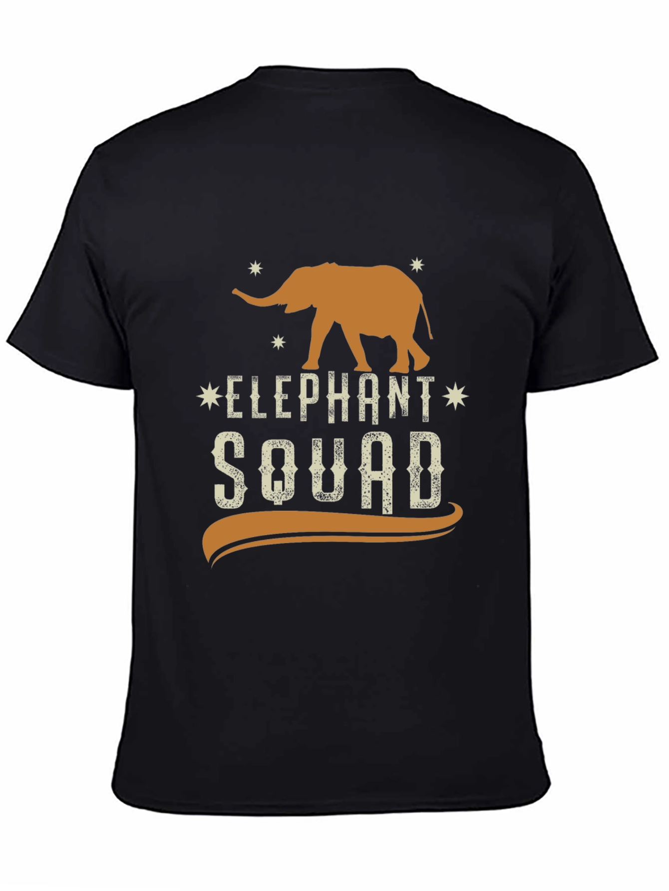 Elephant Squad Graphic Tee - Black