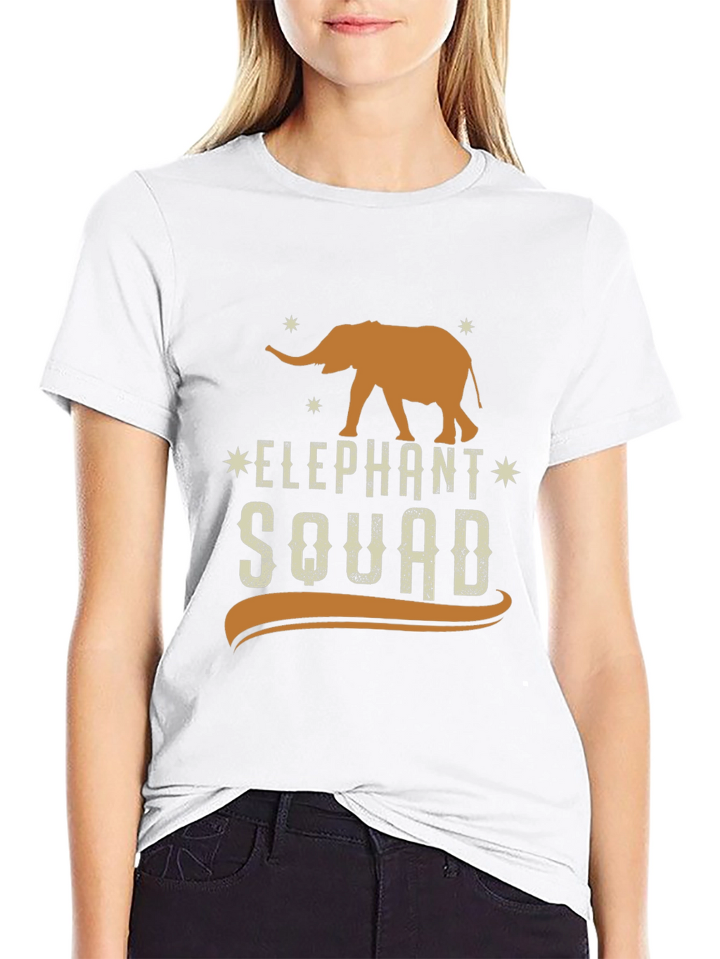 Elephant Squad Graphic Tee - Black
