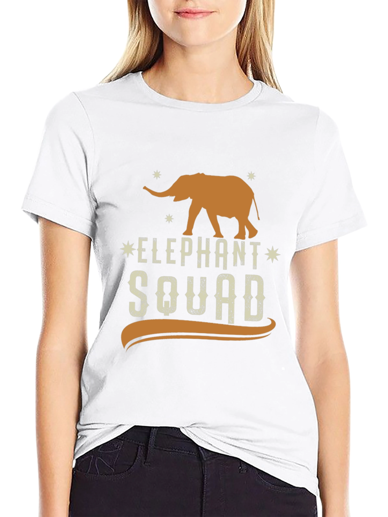 Elephant Squad Graphic Tee - Black