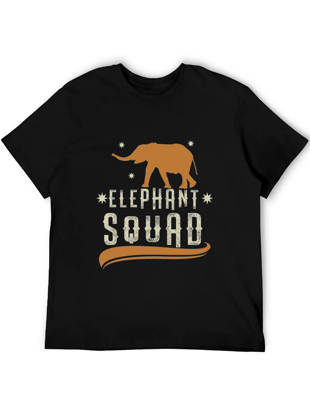 Elephant Squad Graphic Tee - Black