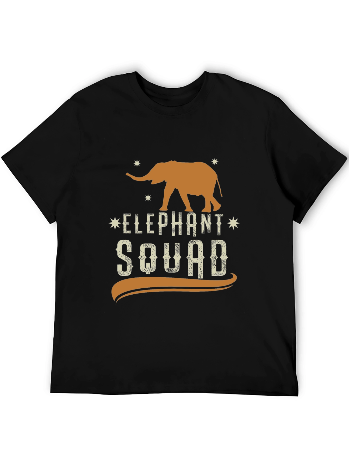 Elephant Squad Graphic Tee - Black