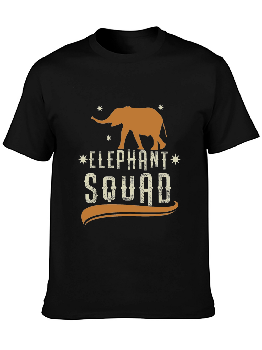 Elephant Squad Graphic Tee - Black