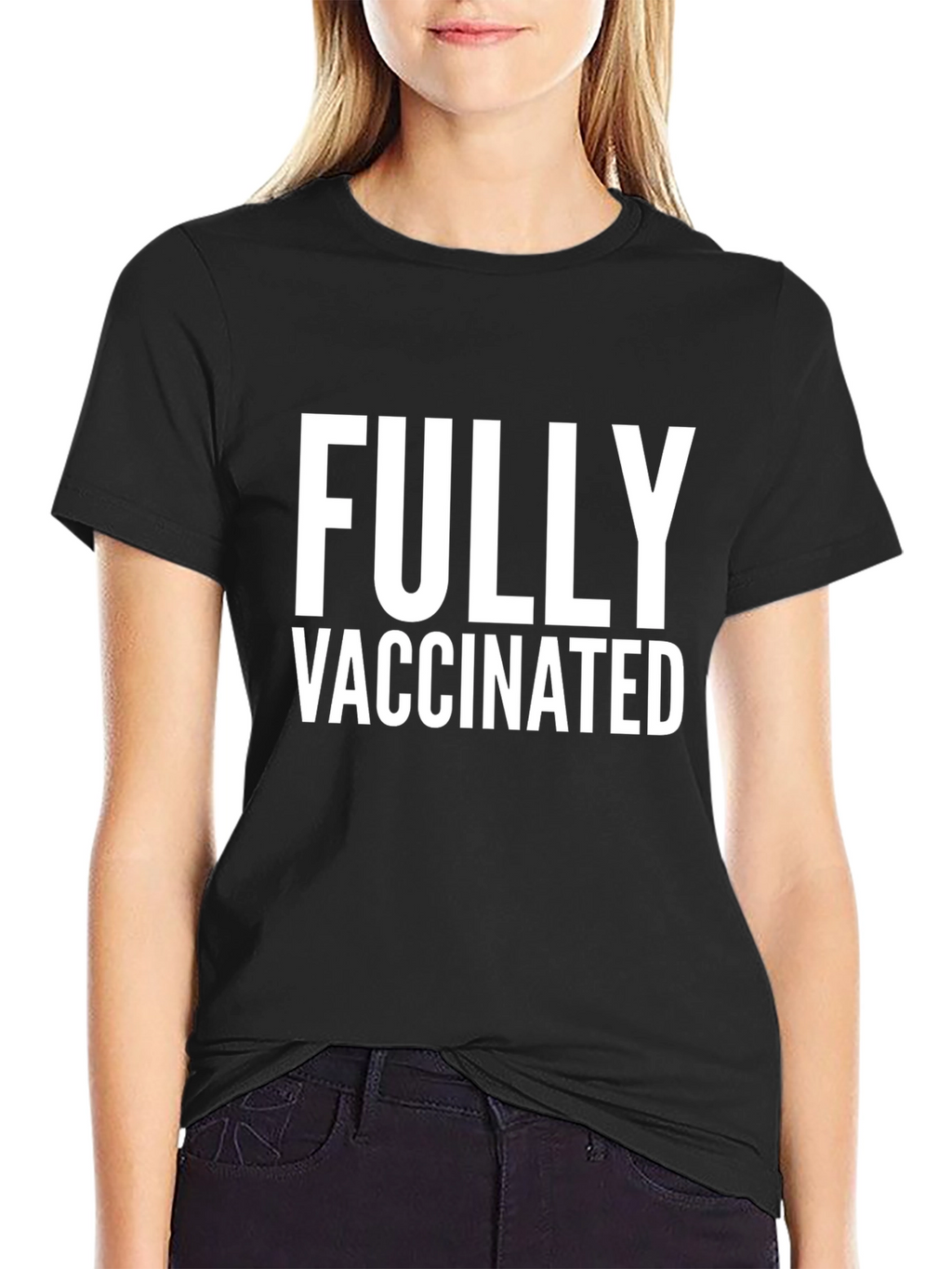 Fully Vaccinated Black T-Shirt