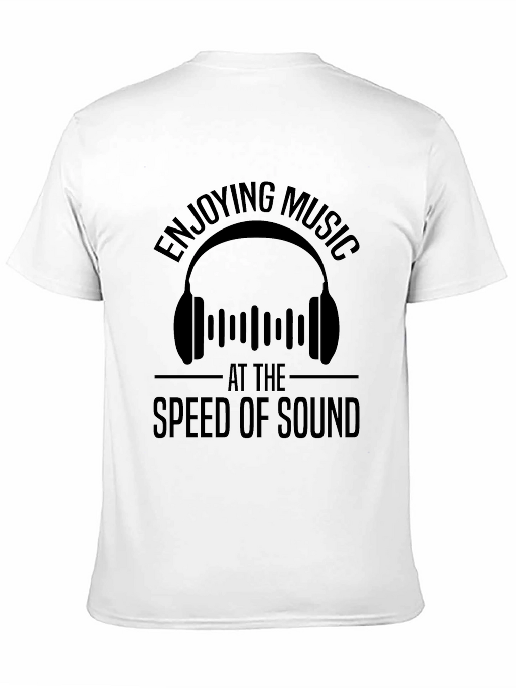 Enjoying Music at the Speed of Sound Black T-Shirt