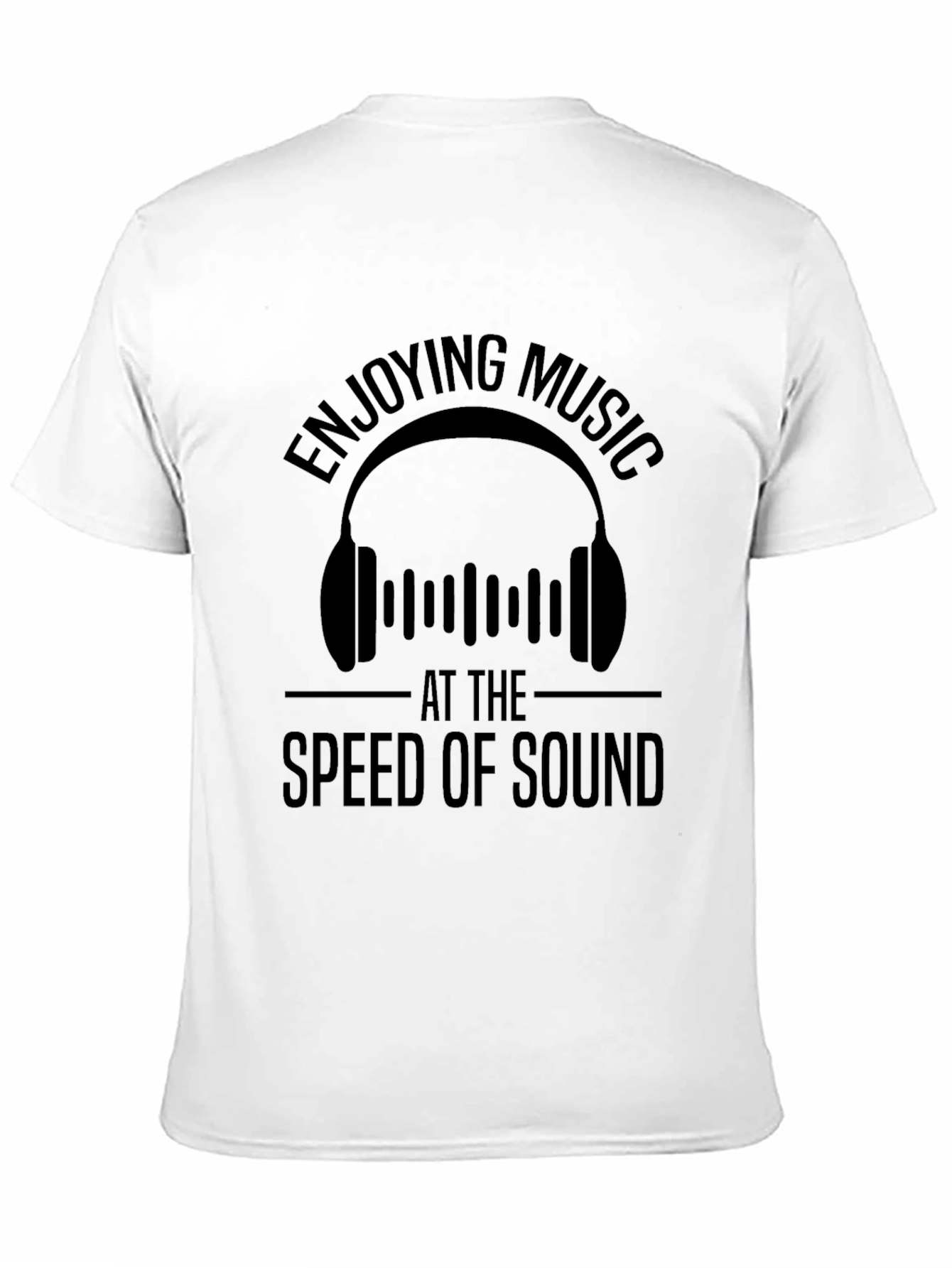 Enjoying Music at the Speed of Sound Black T-Shirt