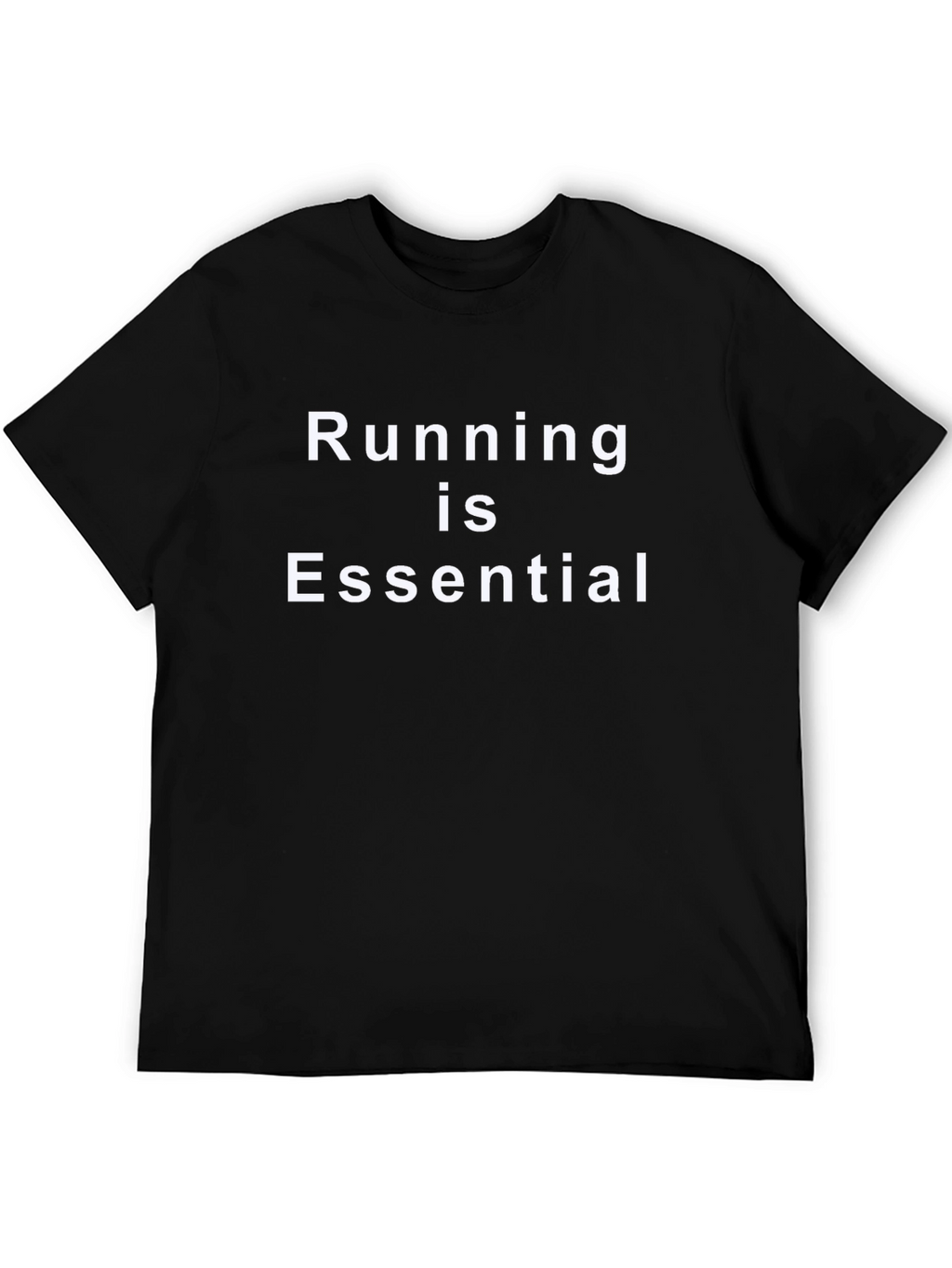 Running is Essential Black T-Shirt