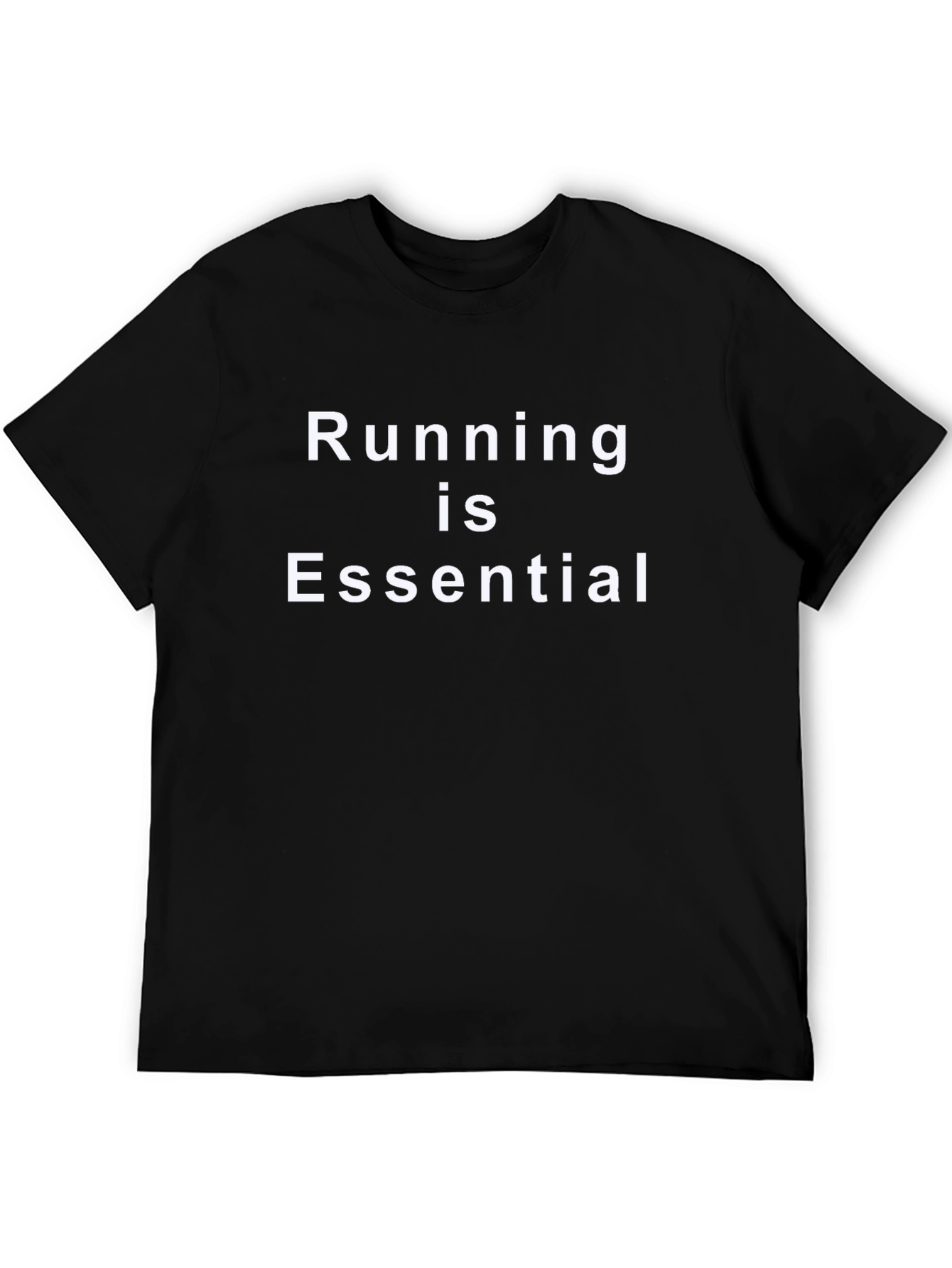 Running is Essential Black T-Shirt
