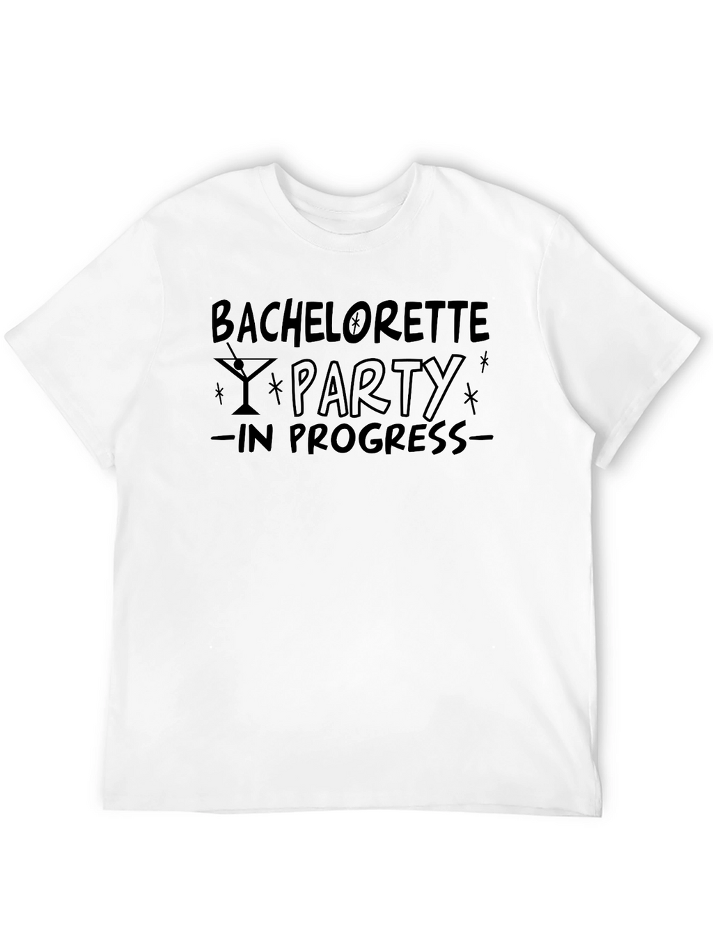 Bachelorette Party in Progress Crewneck T-Shirt