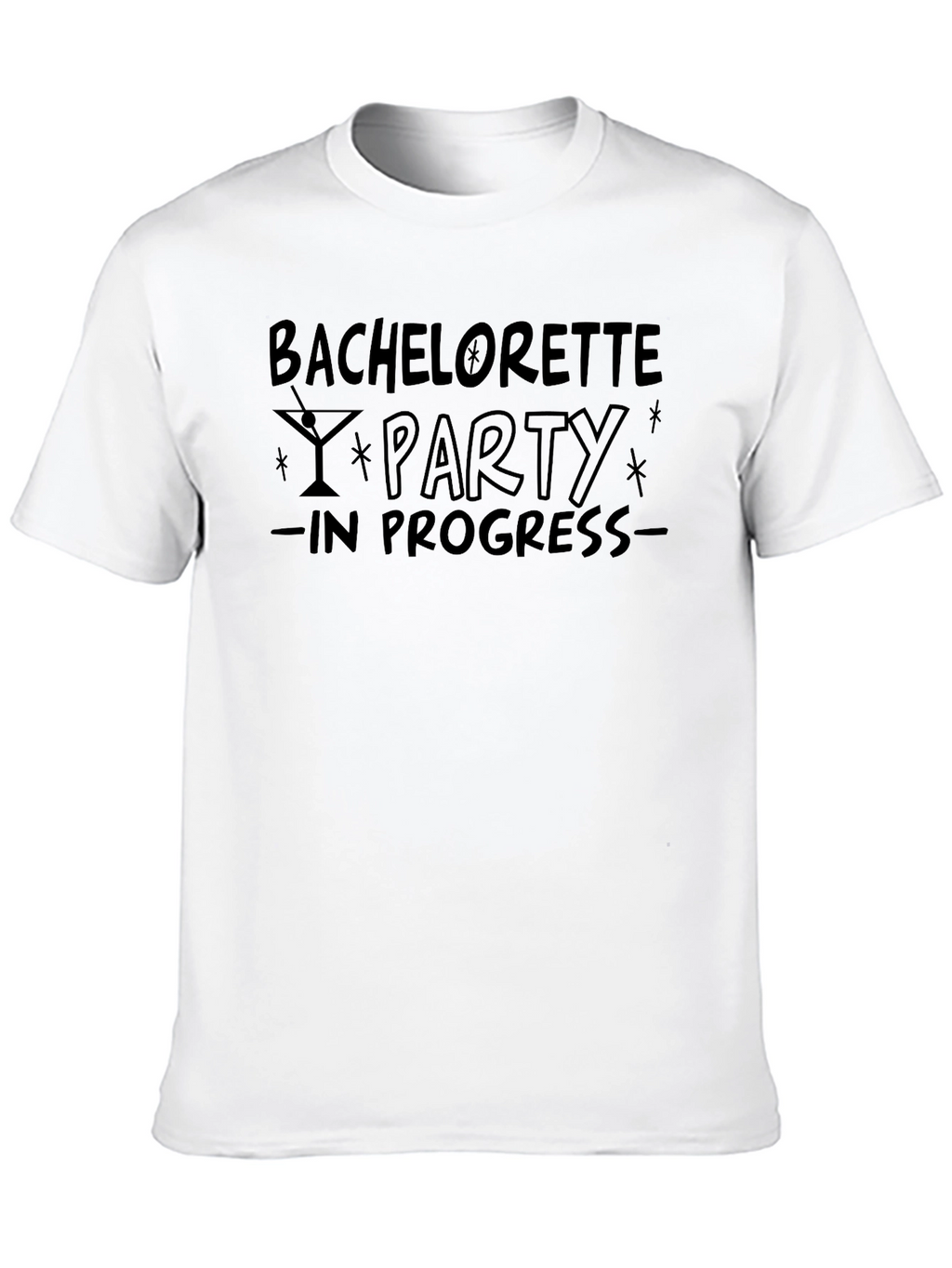 Bachelorette Party in Progress Crewneck T-Shirt