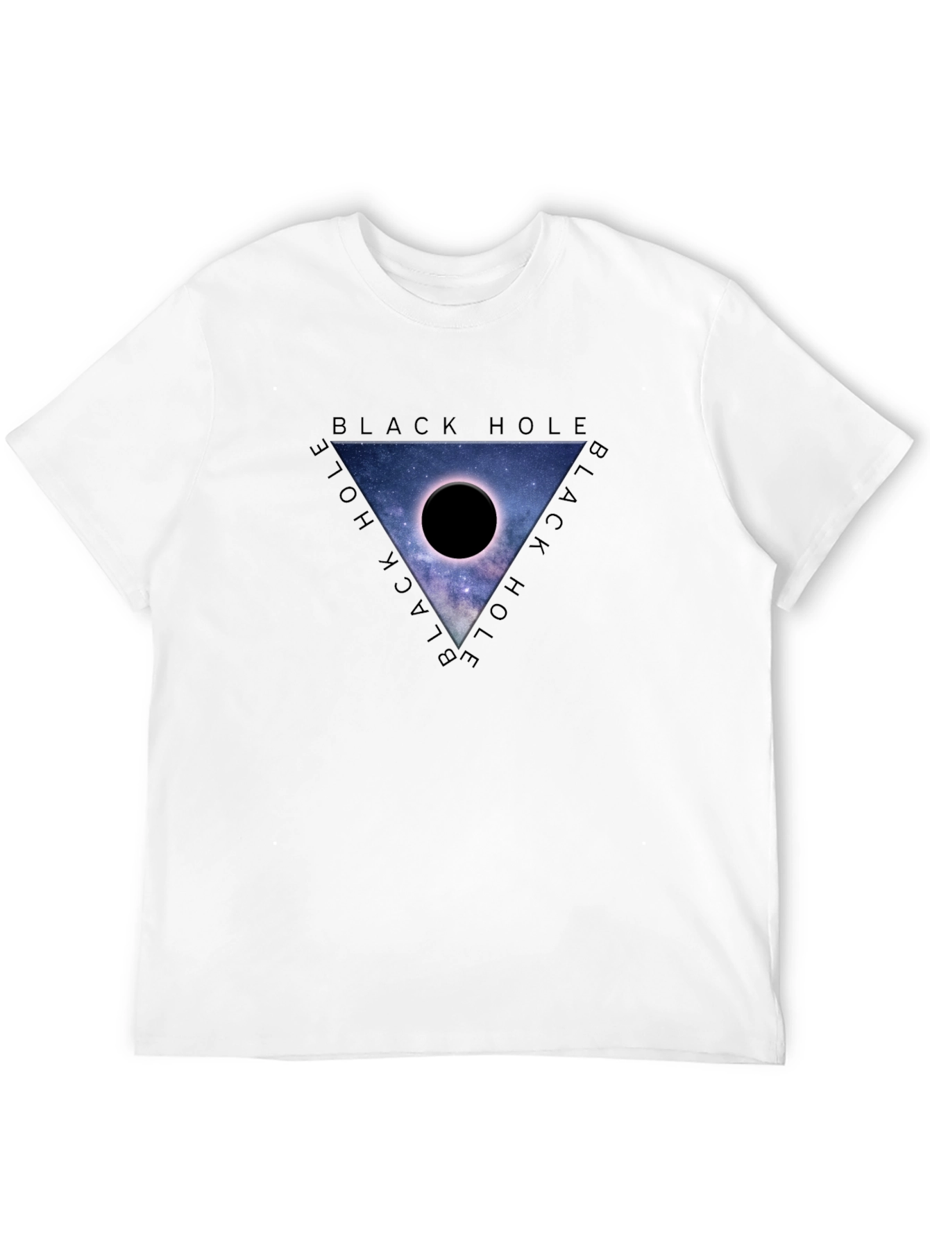 Black Hole Galaxy Graphic Tee - Mens Casual Fit