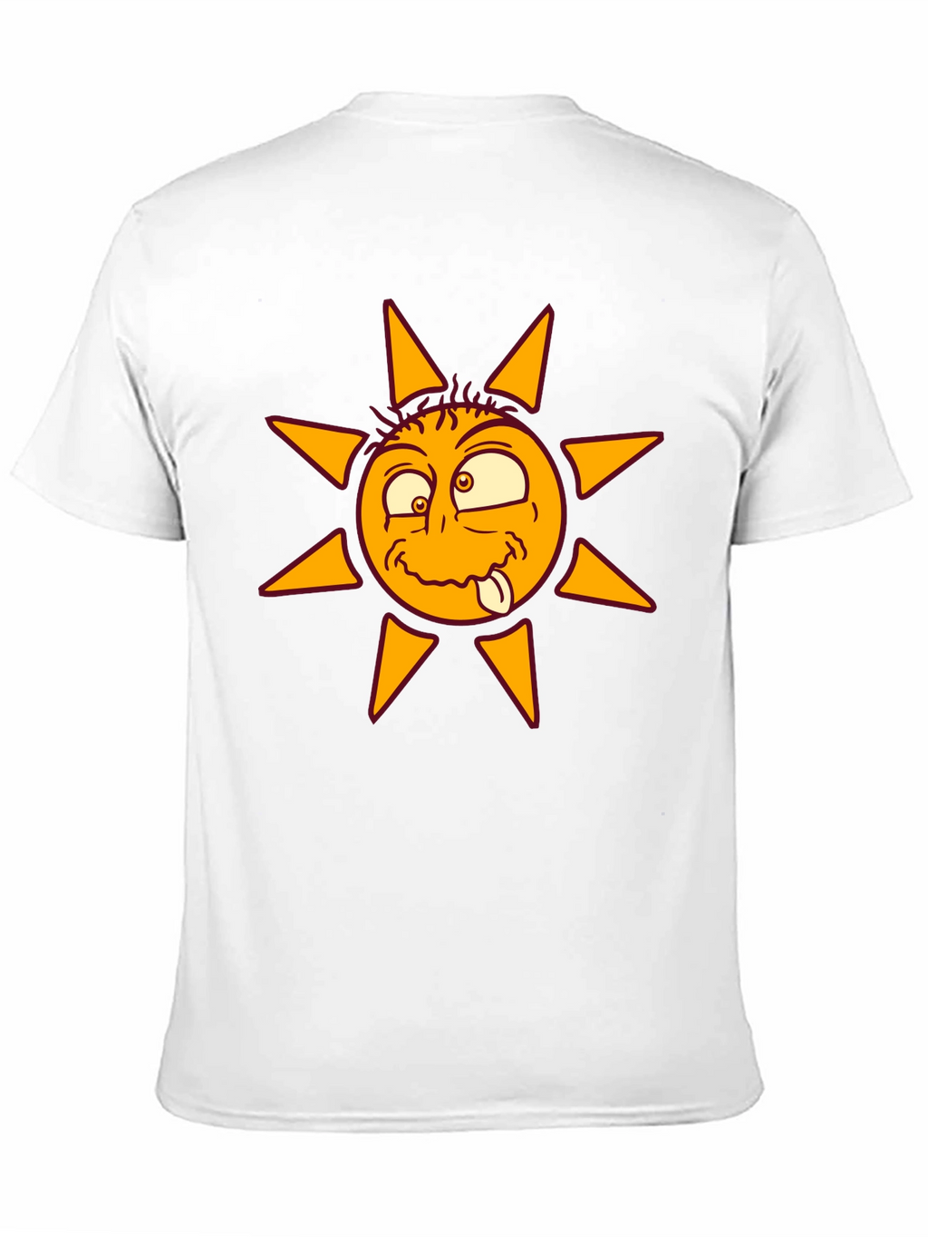 Funny Sun Graphic Black T-Shirt