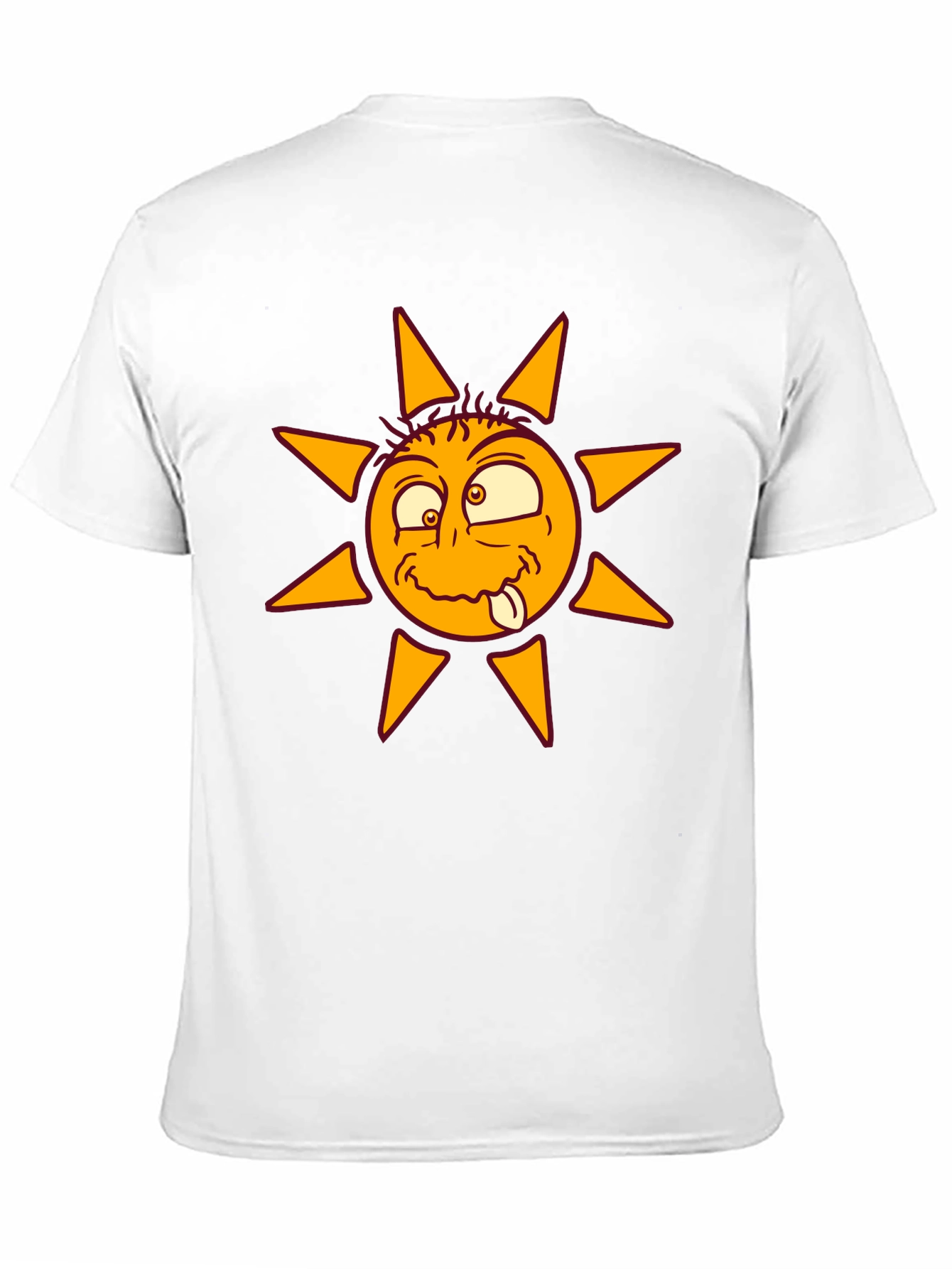 Funny Sun Graphic Black T-Shirt