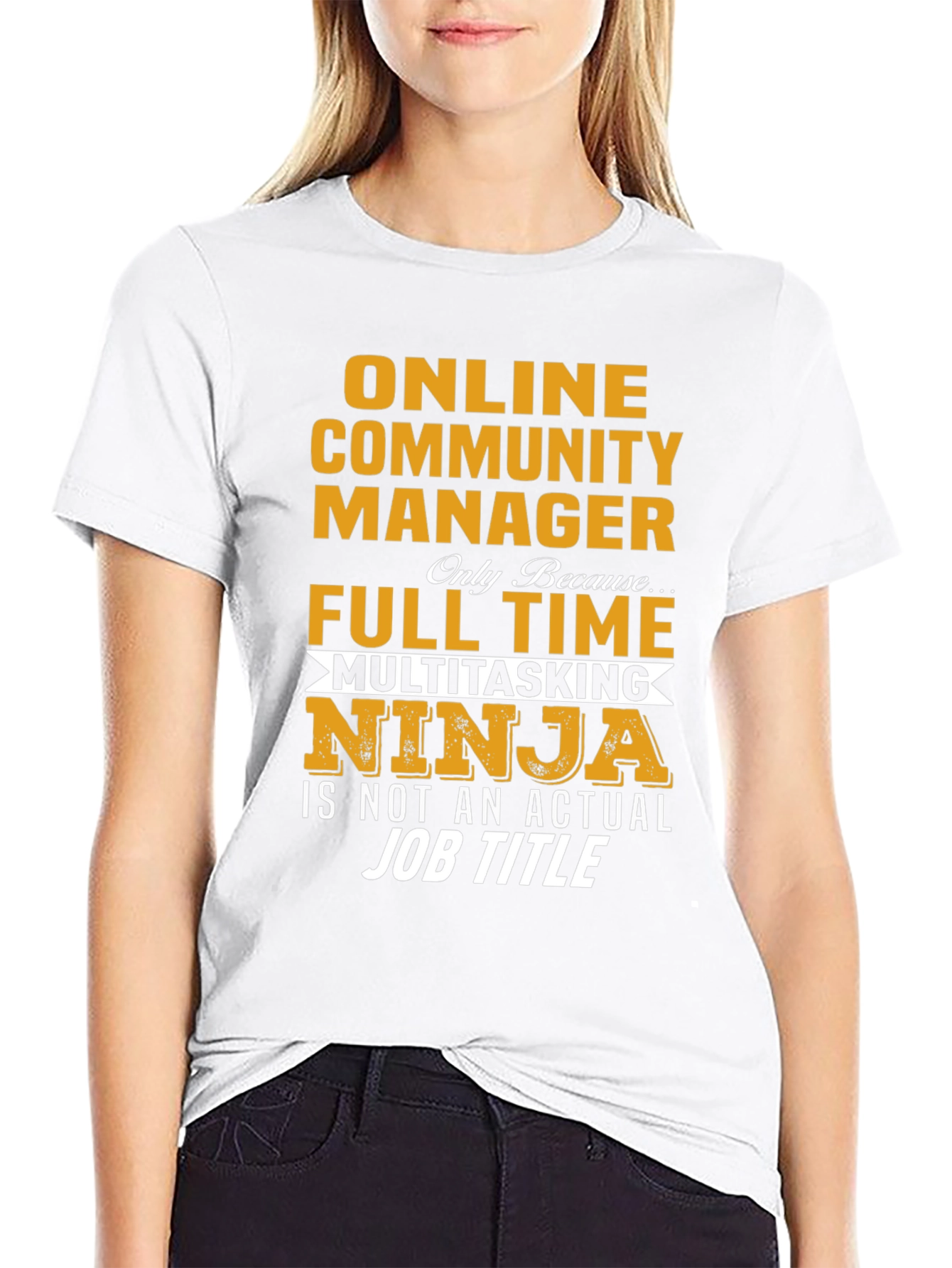 Online Community Manager Full Time Multitasking Ninja T-Shirt