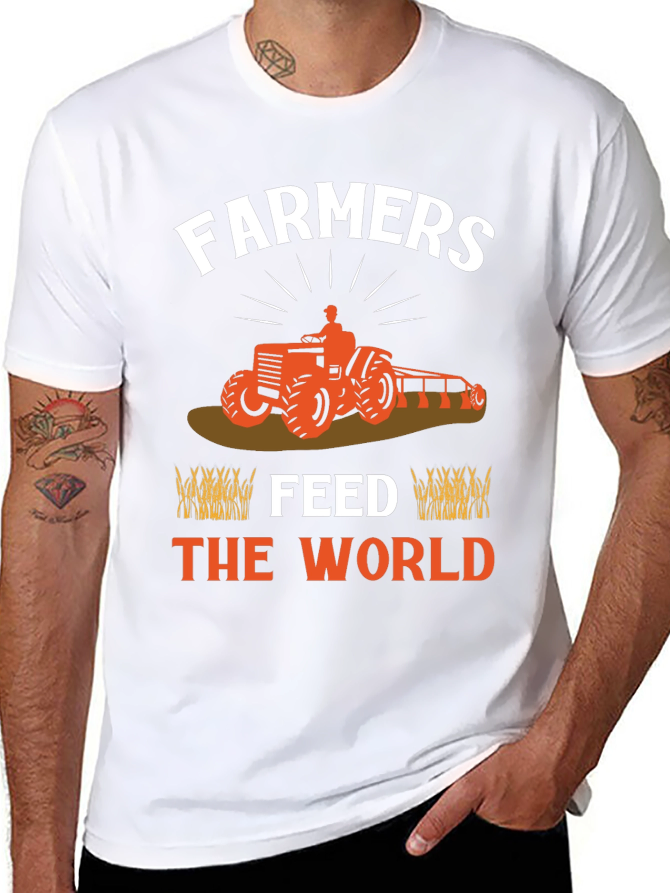 Farmers Feed The World Graphic T-Shirt
