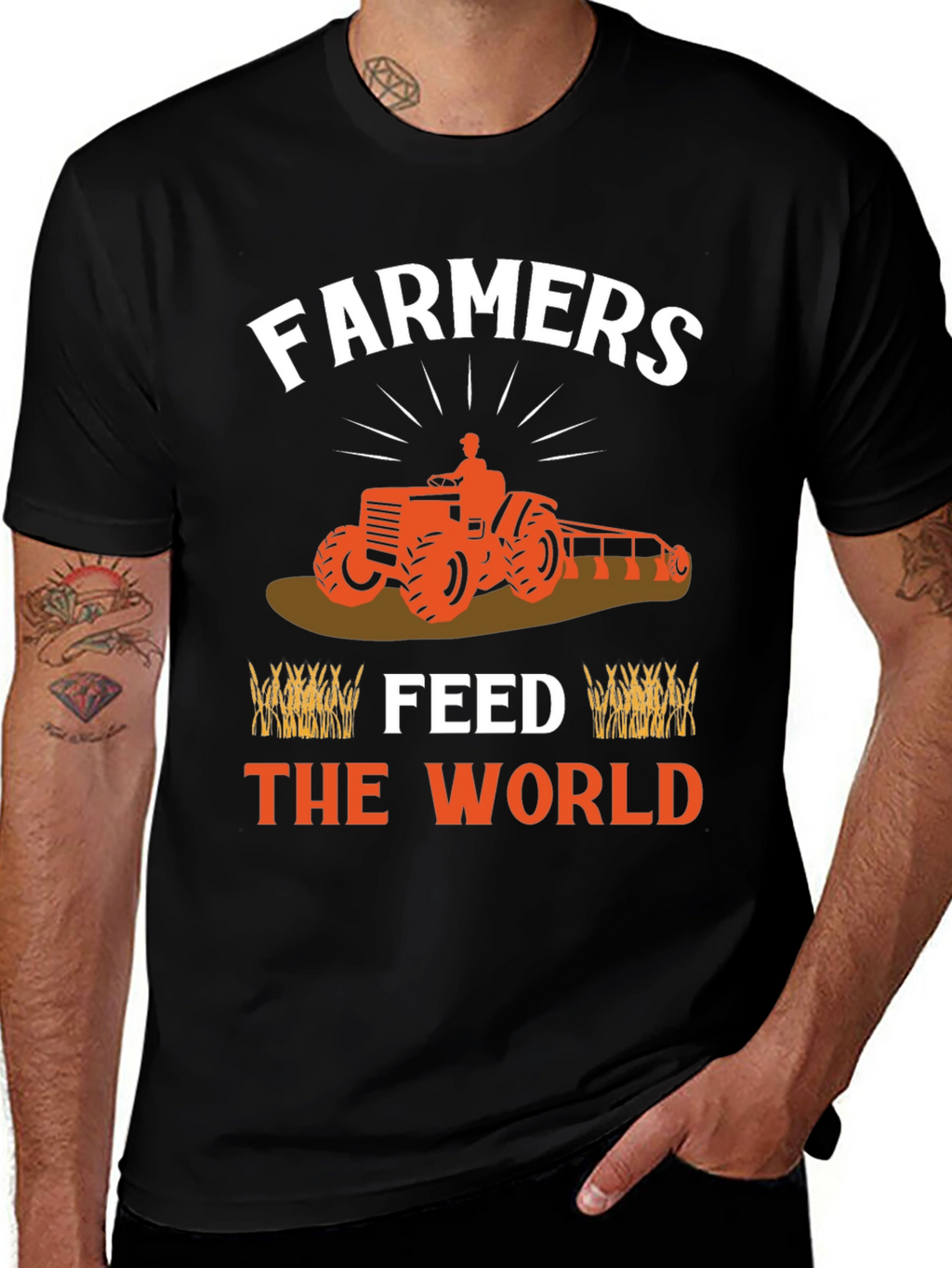 Farmers Feed The World Graphic T-Shirt