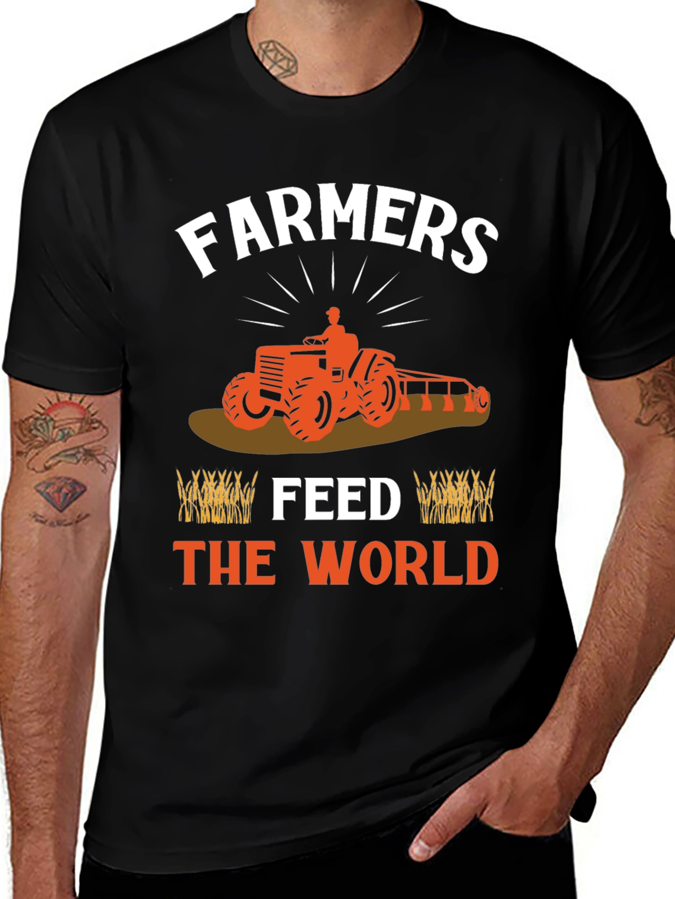 Farmers Feed The World Graphic T-Shirt